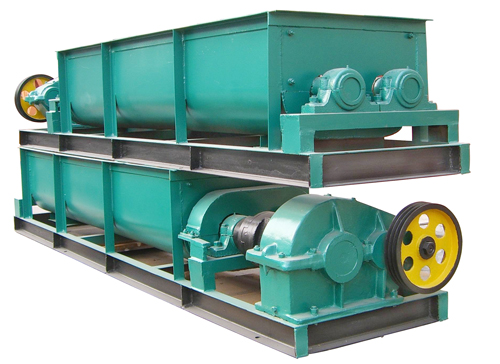 壓球機配套之雙軸攪拌機工作原理及結構特點